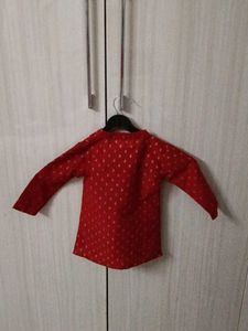 Red Ethnic Kurta for boys
