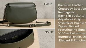 Stylish Green Chain Crossbody Bag