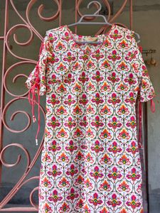 Anouk Cotton Beautiful Kurta With Stylish Sleeves