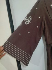 Boho Embroidered Peplum Top
