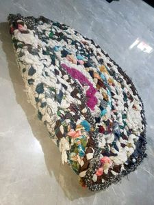 Boho Rag Rug handmade 3" 3 fit