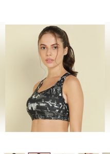 PUMAWomen Sports Lightly Padded Bra (Black, Grey)