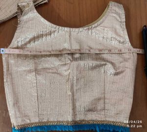 Elegant Gold Brocade Blouse