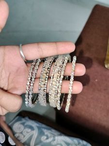 Elegant Beaded Bangles Set
