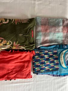combo sets of 4 women kurties
