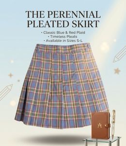 Tennis Court Pleat Skirt , 28-34 waist