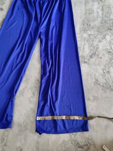 Blue Palazzo Pant Waist Plus Size