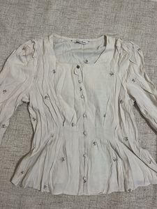Floral Button-Down Top