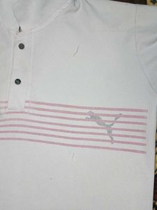 Stylish Men's White Polo Shirt