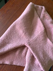 Pink Fuzzy Knit Sweater