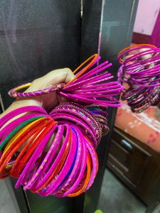 velvet Bangles set &amp; Clutch bag