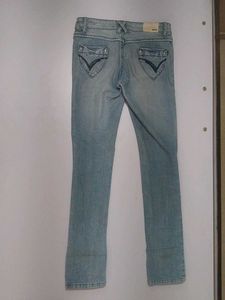 Light Wash Straight Leg Jeans
