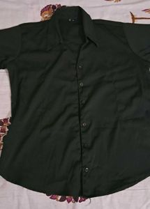 Dark Green Button-Up Shirt