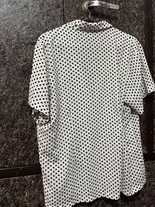 Stylish Polka Dot Short Sleeve Shirt