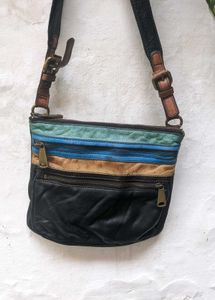 fossil vintage yk2 leather bag