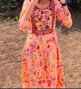 Beautiful Floral long kurti