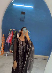 amazing black lover full work suits sets duppta
