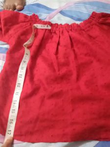 Red Off-Shoulder Top