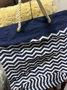 Large Chevron Print Tote Bag