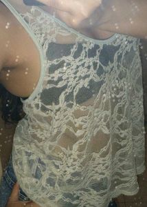 Vero Moda Sheer Lace Tank Top