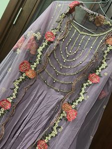 Elegant Lavender Anarkali Kurta