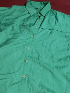 Green Button-Down Shirt