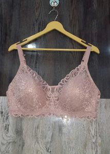 Nude Lacy Padded Bra