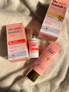 The Pink Foundry Vitamin C & Sunscreen Set