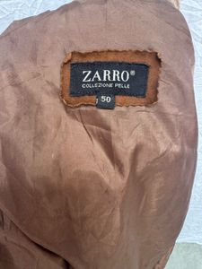 Brown Suede Bomber Jacket