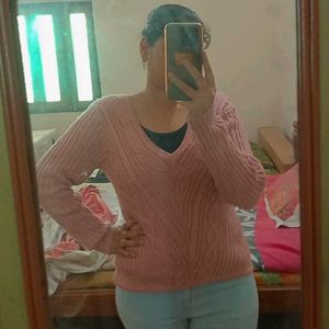 Very Stylish Pink Sweater Top..