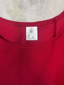 Chic Red Tiered Ruffle Dress