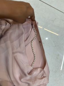 Elegant Pink Short Sleeve Blouse