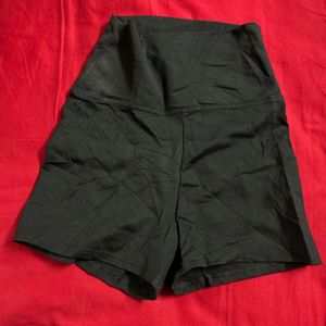 Black High-Waisted Shorts
