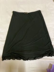 Black Sheer Mini Skirt