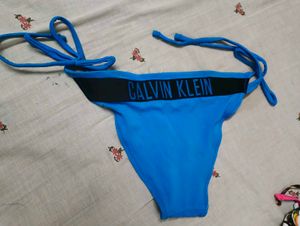 Blue bikini bottom