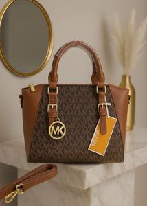 Michael Kors Signature Logo Satchel Bag