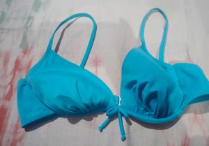 Bright Blue Bikini Top