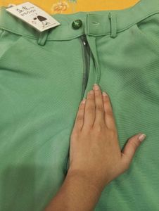 High-Waisted Emerald Green Pants