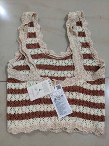 Crochet Striped Tank Top