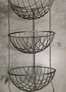 Stainless steel vegetable trolley kitchen