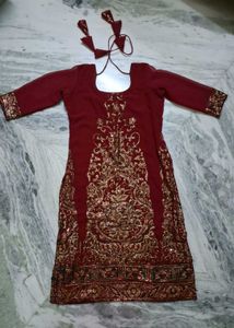 Maroon Kurti