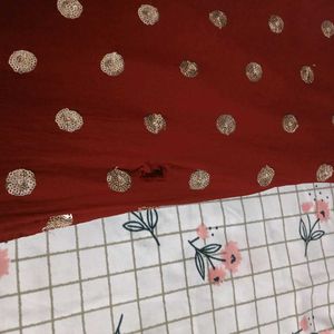 Elegant Maroon Kurta with Duppata