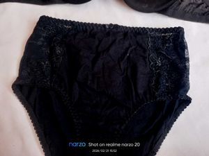 Elegant Black Bra &amp; Panty Set