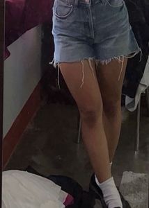 ZARA Straight Denim Bermuda Shorts