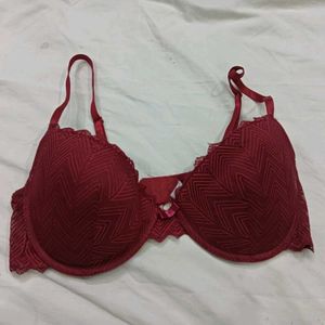 Elegant 🪔Red Lace Trim Bra