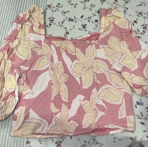 Floral Print Crop Top