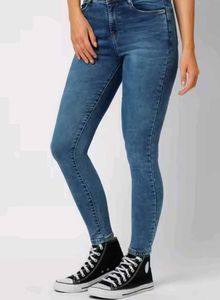 High waist Blue Denim Jeans