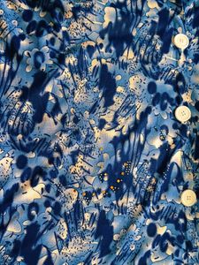 Blue Floral Print Kurta