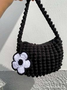White Crochet Hobo Bag