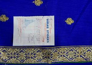 दर्जेदार Party Wear Embroidery Saree &amp; BLOUSE PIC